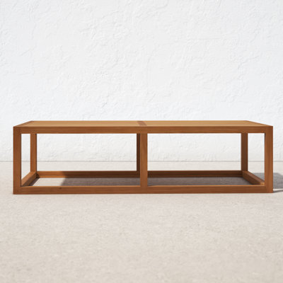Newbury Outdoor Patio Premium Grade A Teak Wood Coffee Table