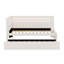 Lit plateforme tapissier avec ports USB et ceinture à DEL, avec lit gigogne-228480885