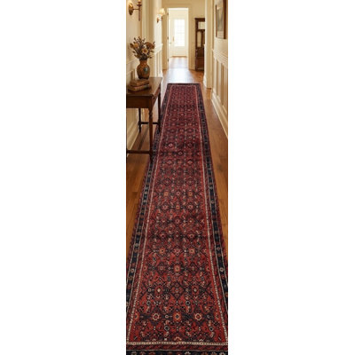 Tapis de couloir oriental tribal 3 x 13 One-of-a-Kind