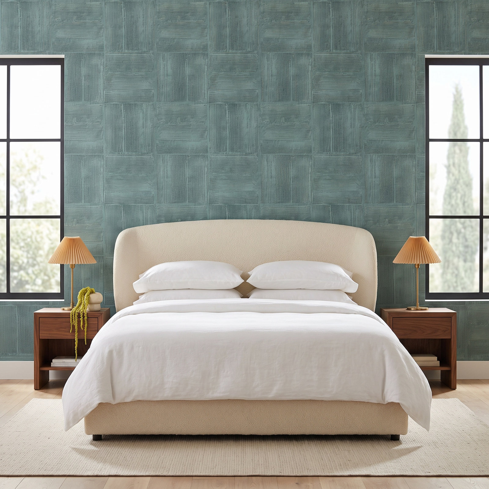 Addalyn Geometric Wallpaper, Blue