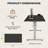 Adjustable Standing Desk, Whole-Piece Desktop-1698519401-1704026239