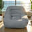 Cozy Grey Corduroy Fabric For Bedroom, Non - Assembly, Ergonomic, Comfy Relaxing, 33.63 In Depth, 39.19 Width, 27.32 Height, 31.57 Lb Weight , Fluffy Cloud Mini Couch Ergonomic Adult Chair,