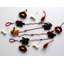 9 Piece Set- Dog-Themed Christmas Decoration Set for Table Top Trees - Hand Felted Wool