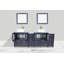 Ensemble de meuble-lavabo double 84 "avec miroir Modern-62326226
