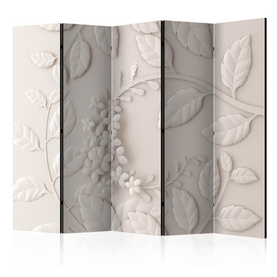 Gjyltene 225 cm W x 172 cm H 5 - Panel Solid Wood Folding Room Divider