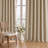 Cadnite 50" W Thermal 100% Blackout Linen Textured Curtain  2 Panels Set-709144661-709144666