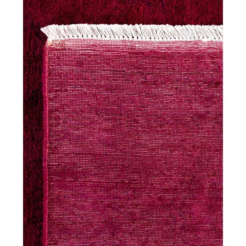 Overdyed One-of-a-Kind 9' 3" X 11' 10" Hand Knotted Area Rug