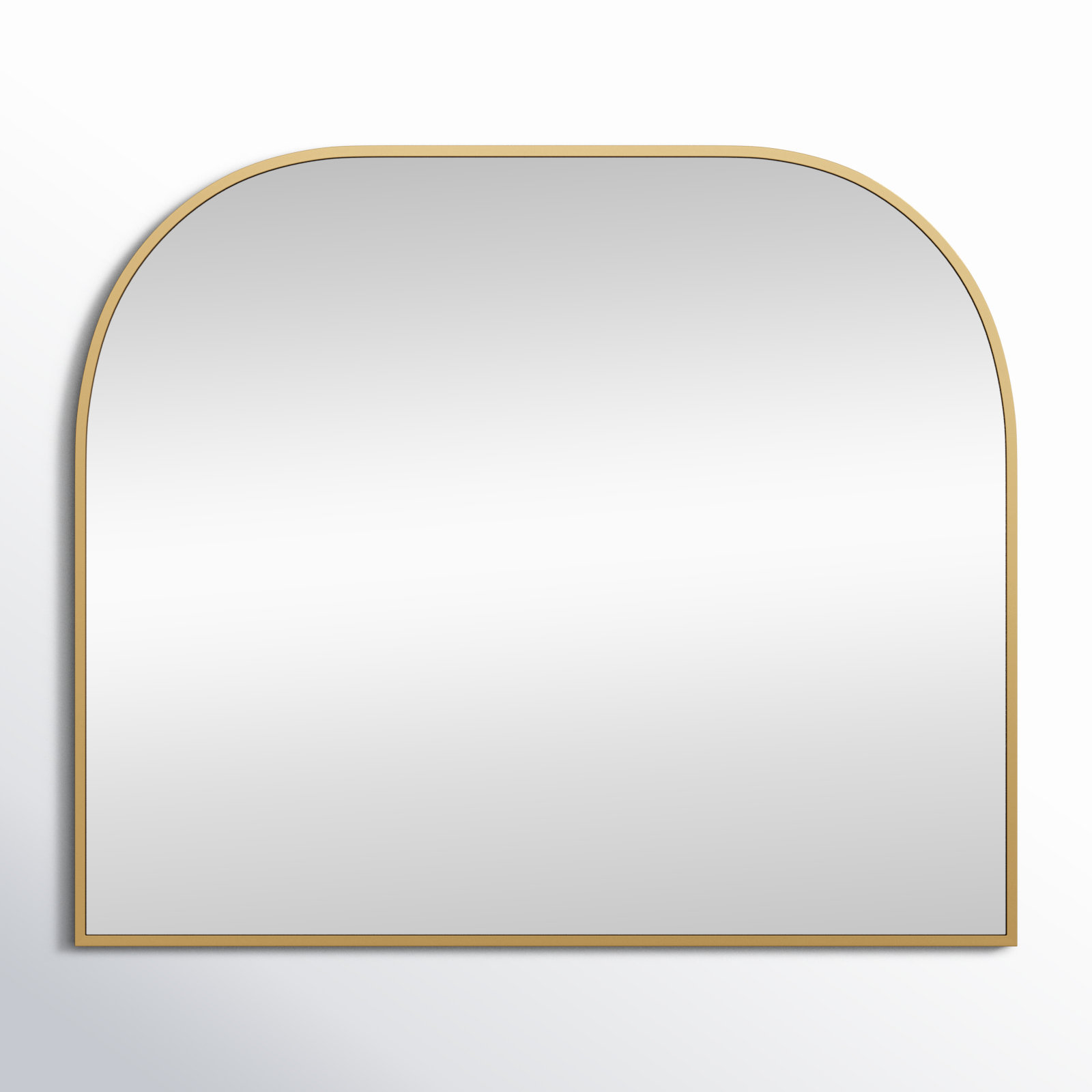 Sabine Metal Wide Arch Wall Mirror, Brass, 34" x 40"