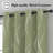 100% Blackout Thermal Insulated Curtains - Wave Line with Dots Silver Print, Grommet Top, 2 Panels-73219870-98071749