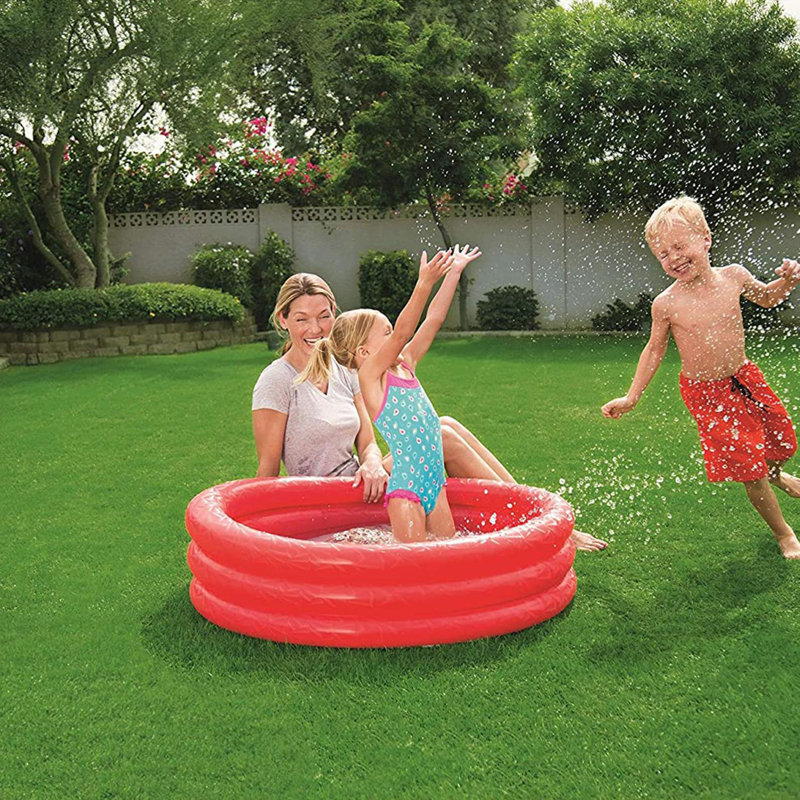 Nay Plastic Round Kiddie Pool 25cm H x 102cm W x 102cm L