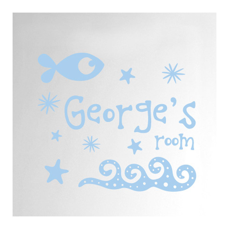 Nautical & Beach Wall Decal, Yes, Light Blue
