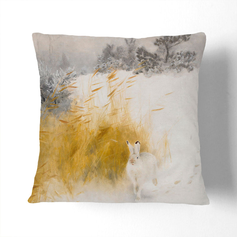 White Hare Vol.4 Scatter Cushion, 40cm H x 40cm W x 15cm D