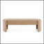 Banc long et élégant avec repose-pieds