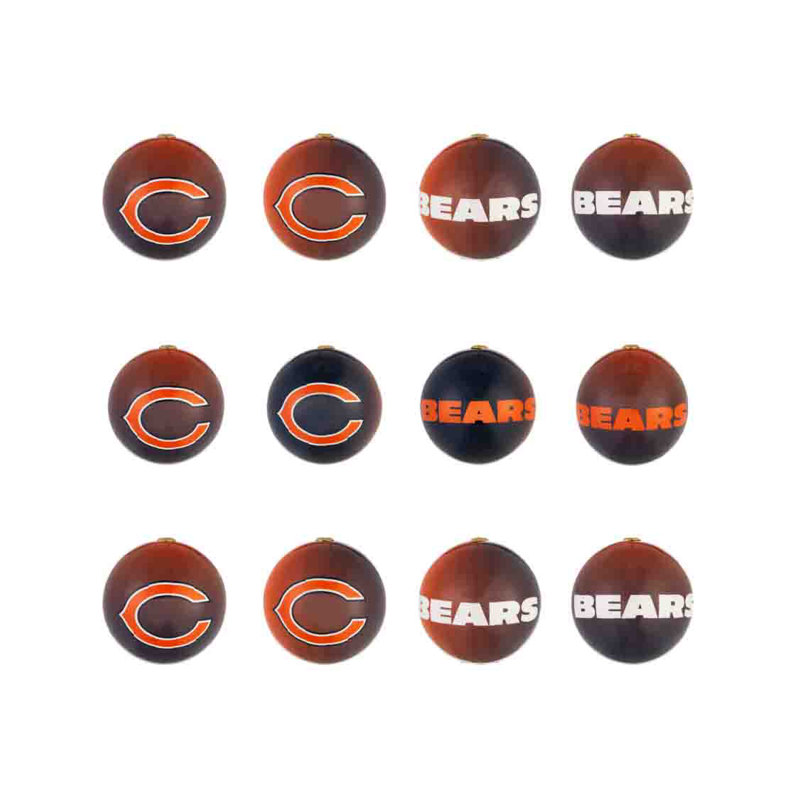 Ensemble d'ornement 12 pièces NFL, Chicago Bears