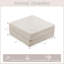 Plancher convertible, molleton circulaire Mahjong, blanc, support de haute qualité, coins de lecture modulaires à compression et avec tissu en molleton sans assemblage pour les petits espaces de vie