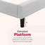 Structure de lit plateforme tapissier-123363346
