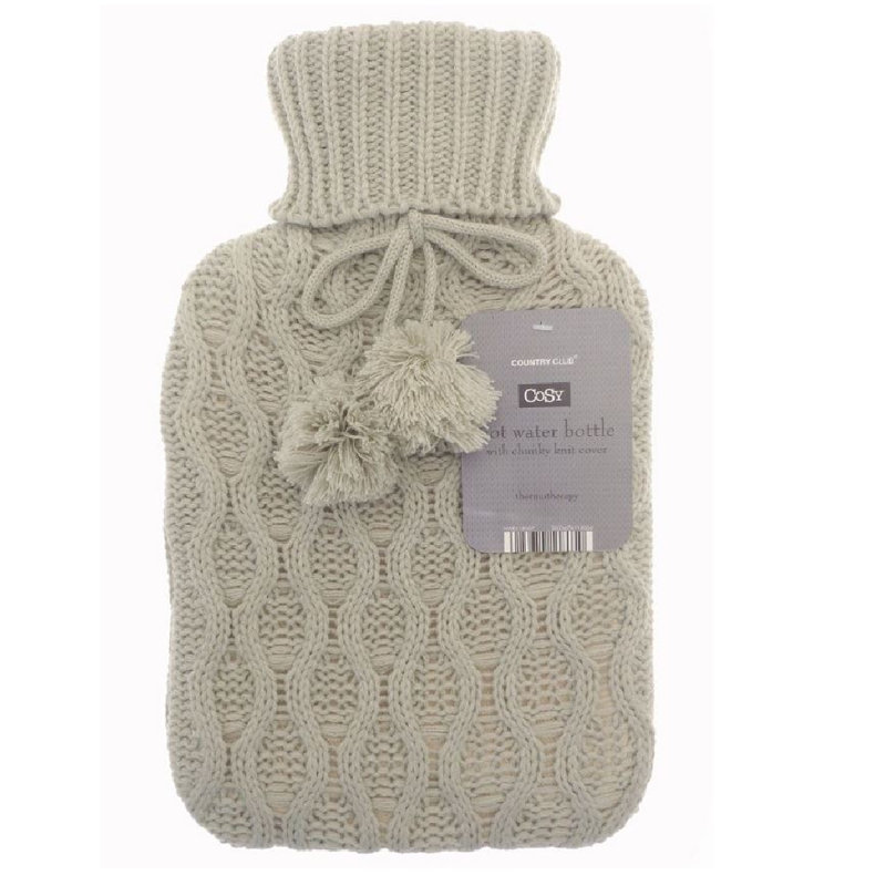 Country Club 2000ml Rubber Slim Water Bottle, Beige
