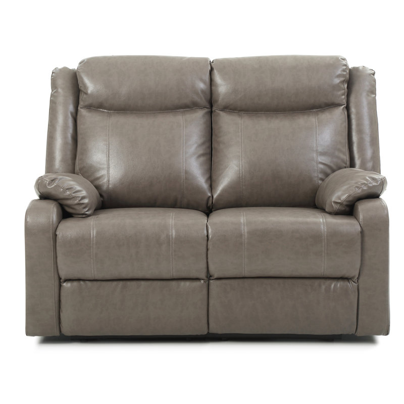 Causeuse contemporaine rembourrée grise, Gris