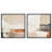 20x20 Canvas Wall Art with Hand-Painted Accents - Set of 2 - Beige, Brown, Grey and White - Abstract Wall Art-1991901303