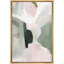 «Abstract Colorful Strokes Green Pink Watercolor», reproduction sur toile-94585681-94585683