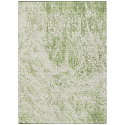 Tapis intérieur lavable abstrait ivoire 8 pi x 10 pi