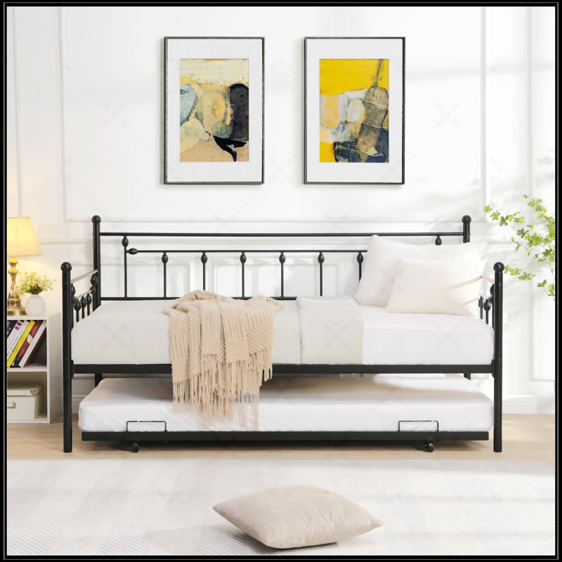 Lit de jour avec couchette NOIR