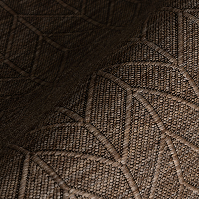  Tapis intérieur / extérieur Cirelia, Brun, Rectangle 8 pi 6 po x 11 pi 6 po