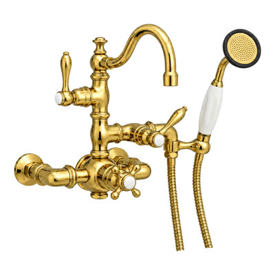 Robinet de baignoire thermostatique mural avec douchette (P1016) par Strom Living