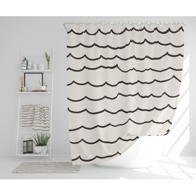 Natalle Polyester Shower Curtain Set