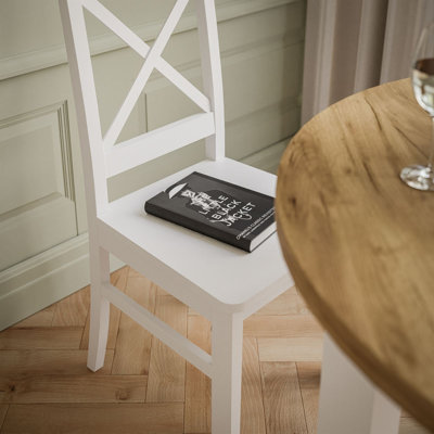 Cross Back Side Chair