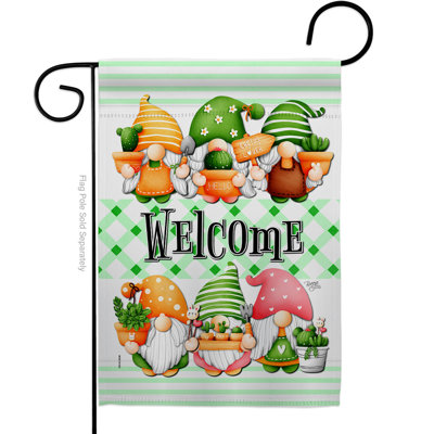 Double Sided 18.5'' H x 13'' W Polyester Garden Flag