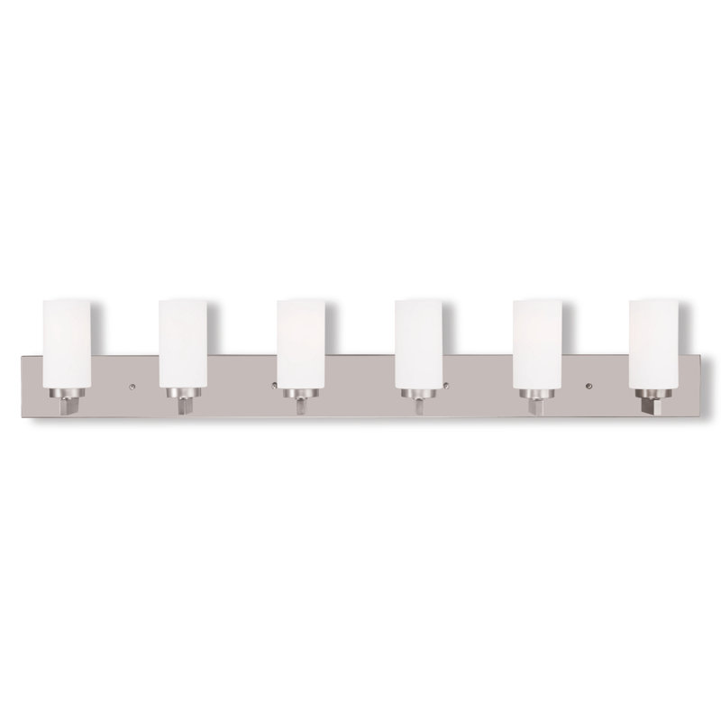 Wallace 6 - Light Dimmable Vanity Light, Brushed Nickel