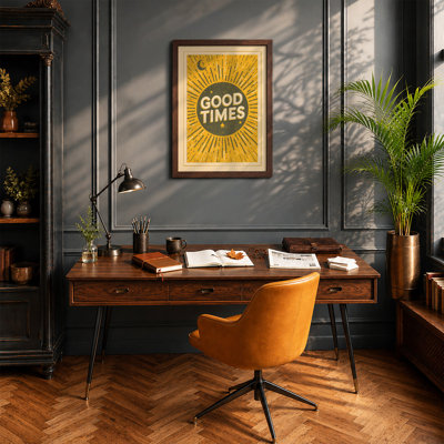 Good Times Rising Retro - Framed Print