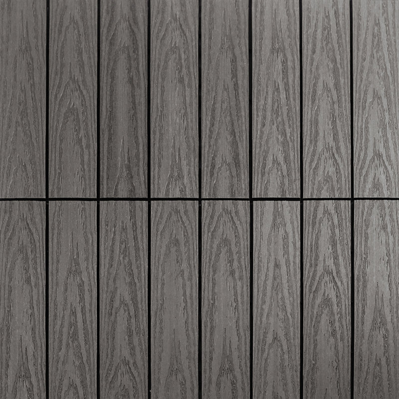 Carreau de terrasse à emboîtement en composite 12 "x 12" UltraShield Naturale, Gris argenté argentin