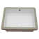 20 "x15.5"Ceramic Rectangular Undercounter Mount Bathroom Sink with Overflow Hole