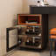 Ensemble de meuble-lavabo de haute qualité, plateau en pierre frittée, tabouret de maquillage inclus, très facile à assembler