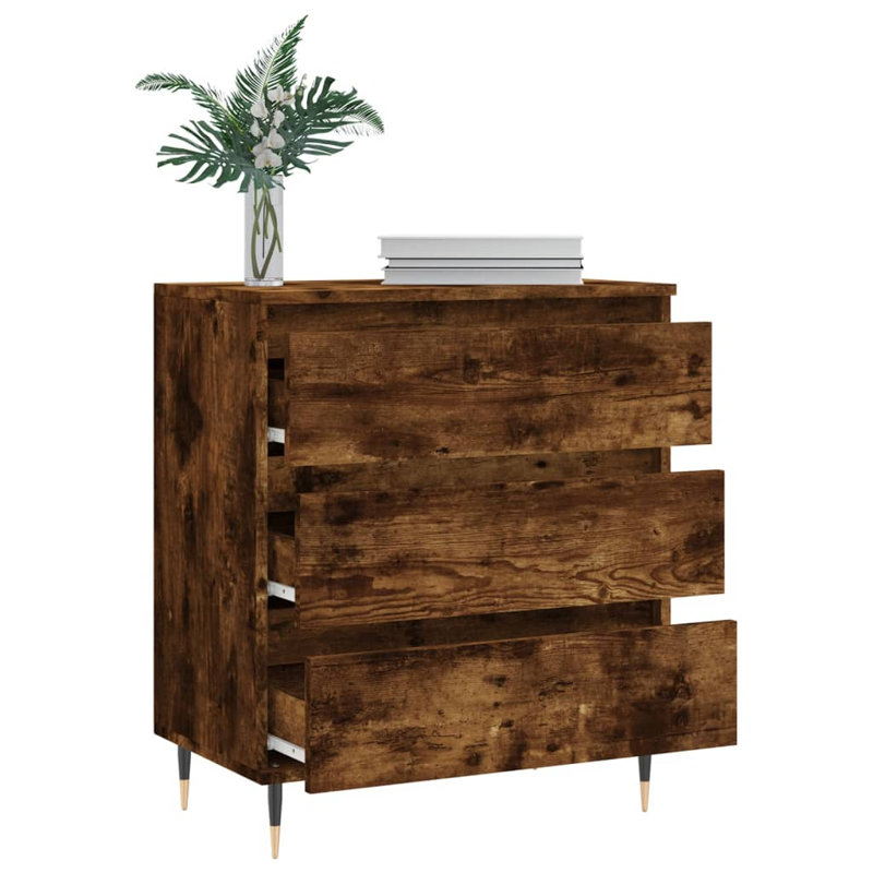 Margurite 3 - Drawer Accent Chest, Smoked Oak