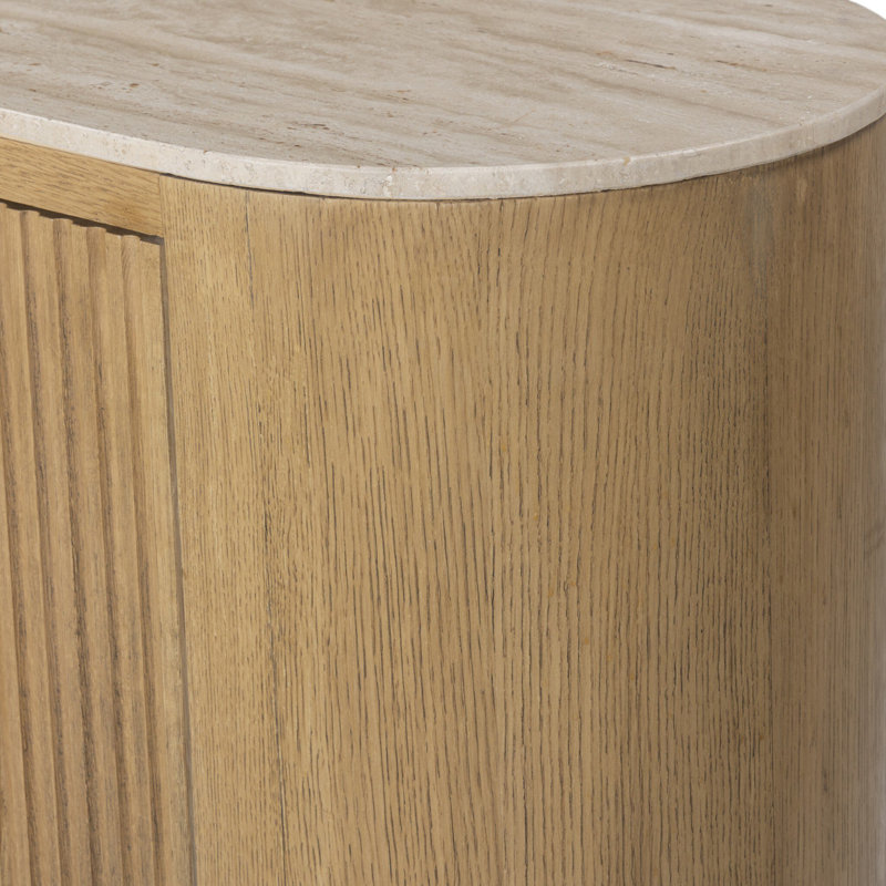 Giovani Media Console, Natural Light Oak