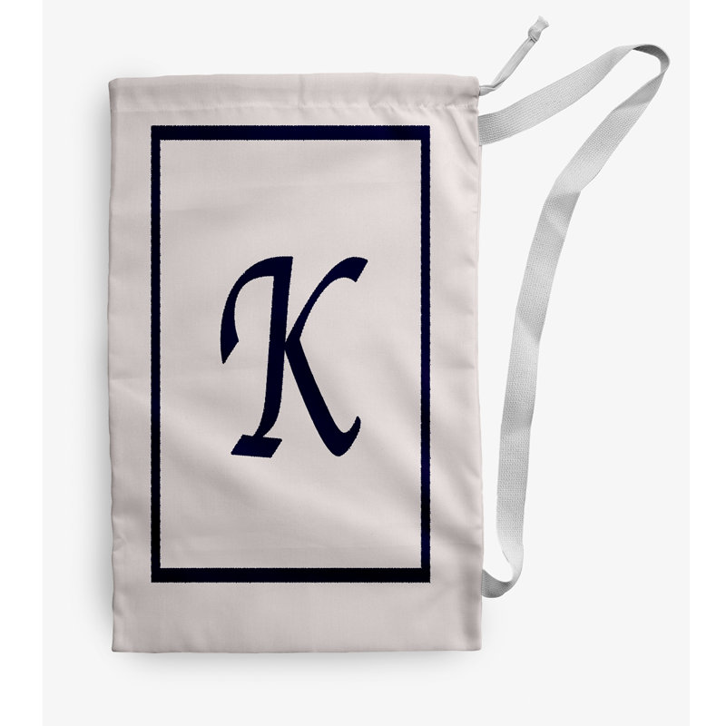 Sac à linge Monogram, Moyen (H 36 po x l 28 po), Ivoire