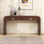 Console avec 2 tiroirs, poignées en métal et pieds robustes-1834413115