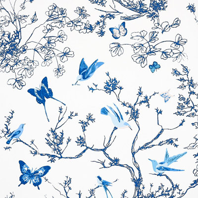Papier peint oiseaux et papillons