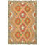 Tapis décoratif en laine de conception unique noué à la main New Age 3 pi 2 po x 5 pi 1 po Botju