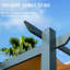 Pergola d'extérieur avec abat-jour rétractable en aluminium