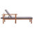 78.7" Long Acacia Single chaise with Cushions-495059966
