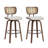 26" Upholstered Counter Height Swivel Bar Stools-125578921