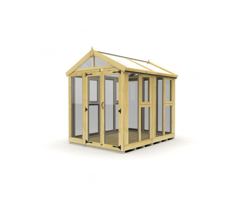 6x8 Glass Green House
