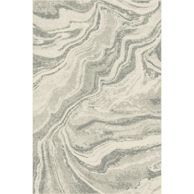Abstract Viscose Area Rug