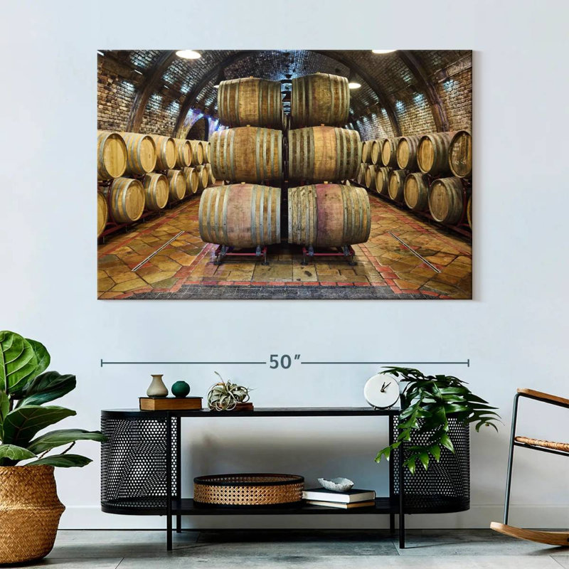 Yarlin Wine Cellar Barrels, 34" H x 51" W
