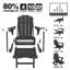 Chaise berçante pliante multifonctionnelle 4 en 1 avec repose-pieds rétractable Adirondack-2098233942-2080447344