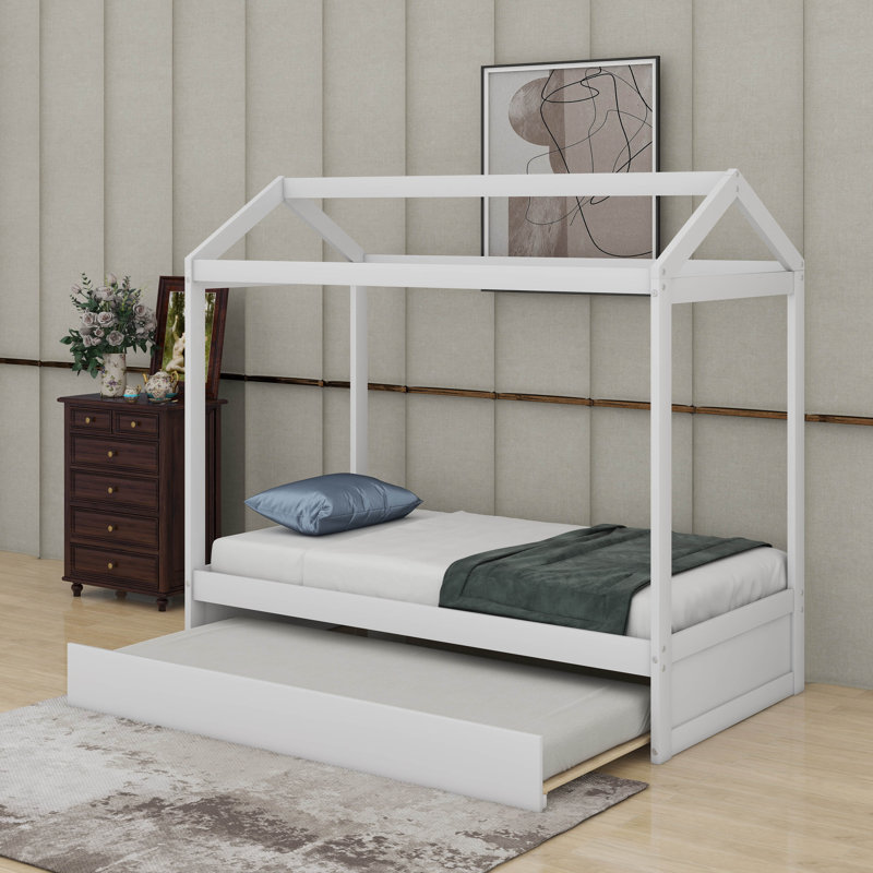 Lit simple avec lit gigogne